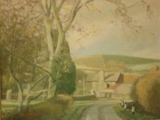 Noel Shepherdson bn. 1935 Clunton Corner, Shropshire. Signed and dated '80 Oil on board 10"x 12"