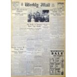 Interesting 1938 Weekly Mail and Cardiff Times Chronology West Wales Edition dated July-December 320