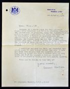 Hand Signed Sir Frank Newsom typewritten letter to Sir Alexander Maxwell on Home Office letterhead