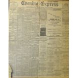 Rare 1890 Evening Express Chronology with July 1890 to the spine, including newspapers dated from