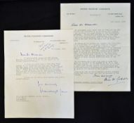 Hand Signed British Transport Commission typewritten letters on transport Commission letterheads, to