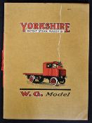 Yorkshire Patent Steam Wagon Co Catalogue c1920s Office and Works Hunslet, Leeds, a well-