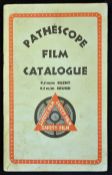 1941 Pathescope Film Booklet consisting of a 55 page catalogue of 100s of films available for hire