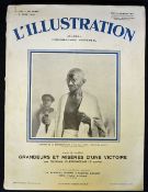 1930 M K Gandhi 'L'Illustration' French Periodical Salt March document dated April 5 1930, cover