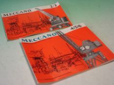 Meccano. Two construction books, outfit 2/3 and outfit 4/5/6