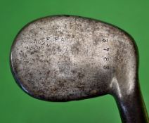 Fine and very early Fairlie's Pat 1st model anti shank near oval head niblick c1891 - the head