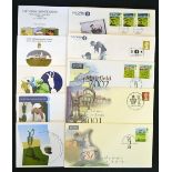 Collection of Golf Open Championship postal covers from 2000-2009 to incl 9x St Andrews '00 incl