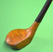 Fine D M Patrick Leven golden persimmon scare neck driver fitted with original oversize hide grip