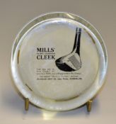 Standard Mills Golf Co Sunderland glass paper weight advertising Mill's Alloy Pat Cleek which