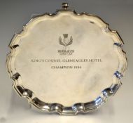 1994 Bells Scottish Open Golf Championship silver plated silver - engraved "Kings Course, Gleneagles