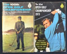 2x 1970s Open Golf Championship programmes one signed by the winner Tom Weiskopf to include The