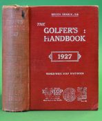 The Golfer's Handbook 1927 Worldwide Golf Statistics - 29th year of publication, published in