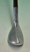 Fine and rare Standard Golf Co Mills patent "Pitching Mashie" MSD 3 model alloy wood - fitted with