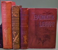 Golf Books (lot of 3 early classic titles) to incl Hutchinson H G - "Golf - Badminton Library" 3rd