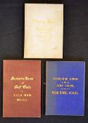 Collection of 3x early Yorkshire Union of Golf Clubs Year Books from 1899 onwards to incl: 1.)