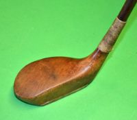 D Anderson& Sons St Andrews light stained beech wood socket head putter fitted with a good full