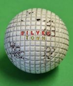 An unused mint Silvertown gutty golf ball with 95% original paint cover and still showing the red in