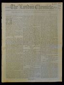 1790 The London Chronicle Newspaper concerning Blackheath Golf Club Announcement - August 1790 see