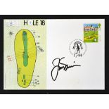 Jack Nicklaus signed 1994 Muirfield 250th Anniversary 18th Hole postcard - signed in black felt