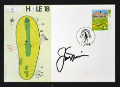 Jack Nicklaus signed 1994 Muirfield 250th Anniversary 18th Hole postcard - signed in black felt