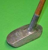 Standard Golf Co Sunderland Schenectady style alloy mallet centre shaft putter - with traditional