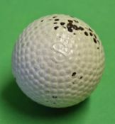 Bramble patent rubber core golf ball with S to the pole by the Silvertown golf company, retaining