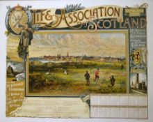 Blair, John  (1853-1947) 1892 Life Association of Scotland Coloured Golfing Calendar - titled "ST