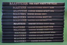 Augusta - The Masters Official Golf Annuals from 1977-1990 with 2x signed by back to back winner