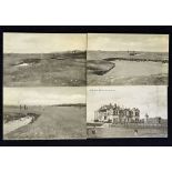 Early Tom Morris and other St Andrews Old Golf Course Valentine series postcards (4)  to incl Tom