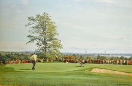 Weaver, Arthur (1918-2008) "DUNLOP MASTERS, ST PIERRE, CHEPSTOW 1980. AMONG THE LEADERS IN THE 3RD
