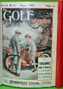 Golf Monthly Magazines from 1921 and 1950 - 2x individual bound copies to incl "The Golf Monthly