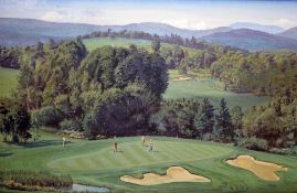 Weaver, Arthur (1918-2008) "THE MOUNT SNOW GOLF COURSE, VERMONT" - oil on canvas signed and dated '