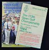 1984 Open Golf Championship programme signed by the winner Seve Ballesteros - played at St Andrews