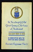 Rare 1936 "The Musselburgh Golf Club Official Opening of the New Course at Monkton Hall" golf