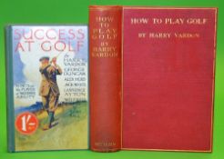 Vardon, Harry - "How to Play Golf" 2nd ed 1912 in the original red and gilt cloth boards and