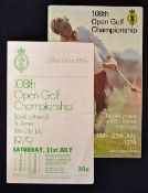1979 Open Golf Championship programme signed by the winner Seve Ballesteros - played at Royal Lytham