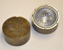 Cast-iron dimple golf ball mould  - stamped to each base PZ ATTI MOTIF - SAMPLE HOB - NO 447 158