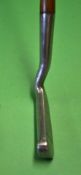 Rare and unusual Anderson Accurate "Semi-Putter" bent neck shallow face, toe weighted, lofted putter