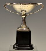 1936 Bombay Presidency Golf Club silver trophy - hallmarked Birmingham and engraved "B.P.G.C.