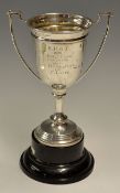 1936 Bombay Presidency Golf Club silver trophy - hallmarked Chester and engraved "B.P.G.C. 1936 -