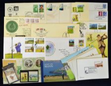 Collection of 40 Philatelic golf related covers to incl Some First day Covers, some mint stamps,