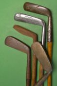 5x various putters to incl Gibson Kinghorn "Gleneagles" putter with serrated sole, Scottie Gem