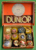 12 various paper wrapped golf balls to incl 2x North British Recess "18" dimple pattern,2x Dunlop