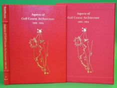 Hawtree, Fred signed - 'Aspects of Golf Course Architecture I 1889-1924' - publ'd by Grant books