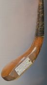 Fine and rare R Forgan St Andrews golden fruitwood longnose curved face short spoon c1863 - once the