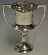 1939 The Caledonian Society of Bombay silver trophy - hallmarked Birmingham 1939 engraved "The