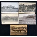 5x early Welsh Golf Club/courses postcards to incl 3x various Royal St David Harlech golf links