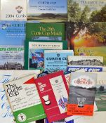 Collection of 20x Official Curtis Cup Golf programmes from 1960s to 2004 - incl Lindrick Golf