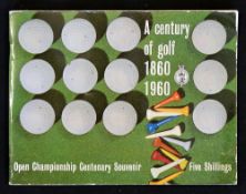 Scarce 1960 Open Golf Centenary souvenir - titled "A century of Golf 1860-1960" edited by Tom