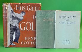 Cotton, Henry signed collection (5) - to incl signed copy "Hints on Play with Steel Shafts" c1933